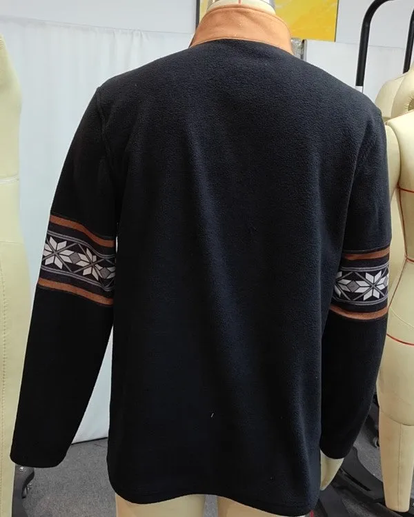 Men's Vintage Western Aztec Tribal Long Sleeves Sweatshirt | U1TG