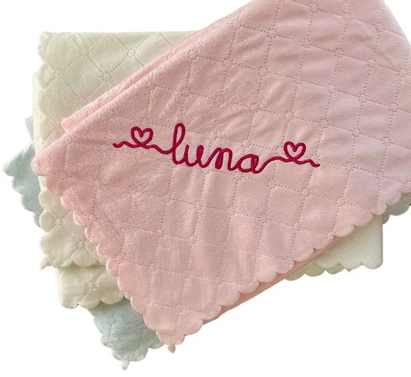 Nanas Single Face Quilted Plush Baby Blanket