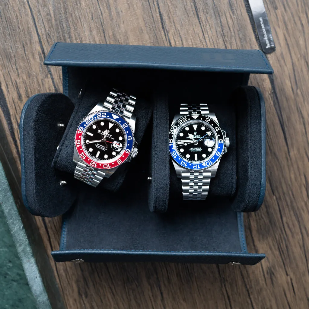 Navy Watch Roll – Two Watches