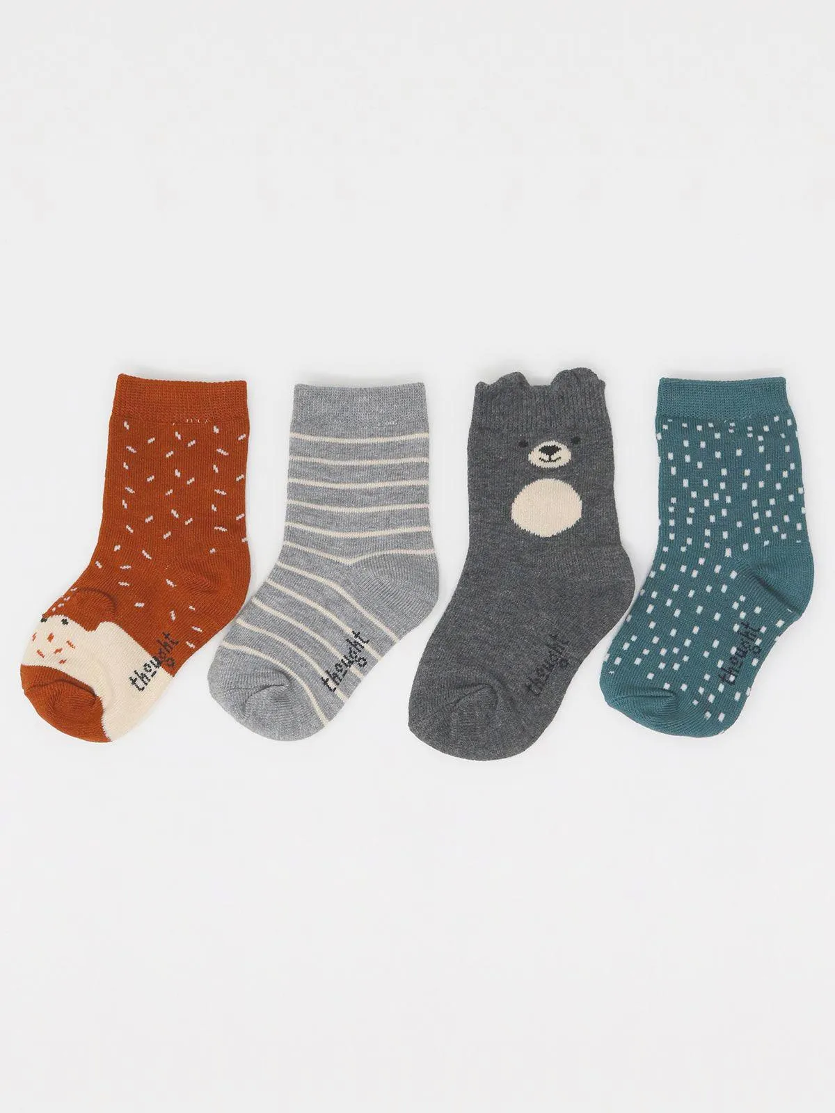 Orpha Babies Animal 4 Socks Gift Box - Multi