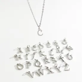 Perfectly Dainty Initial Necklace in Silver