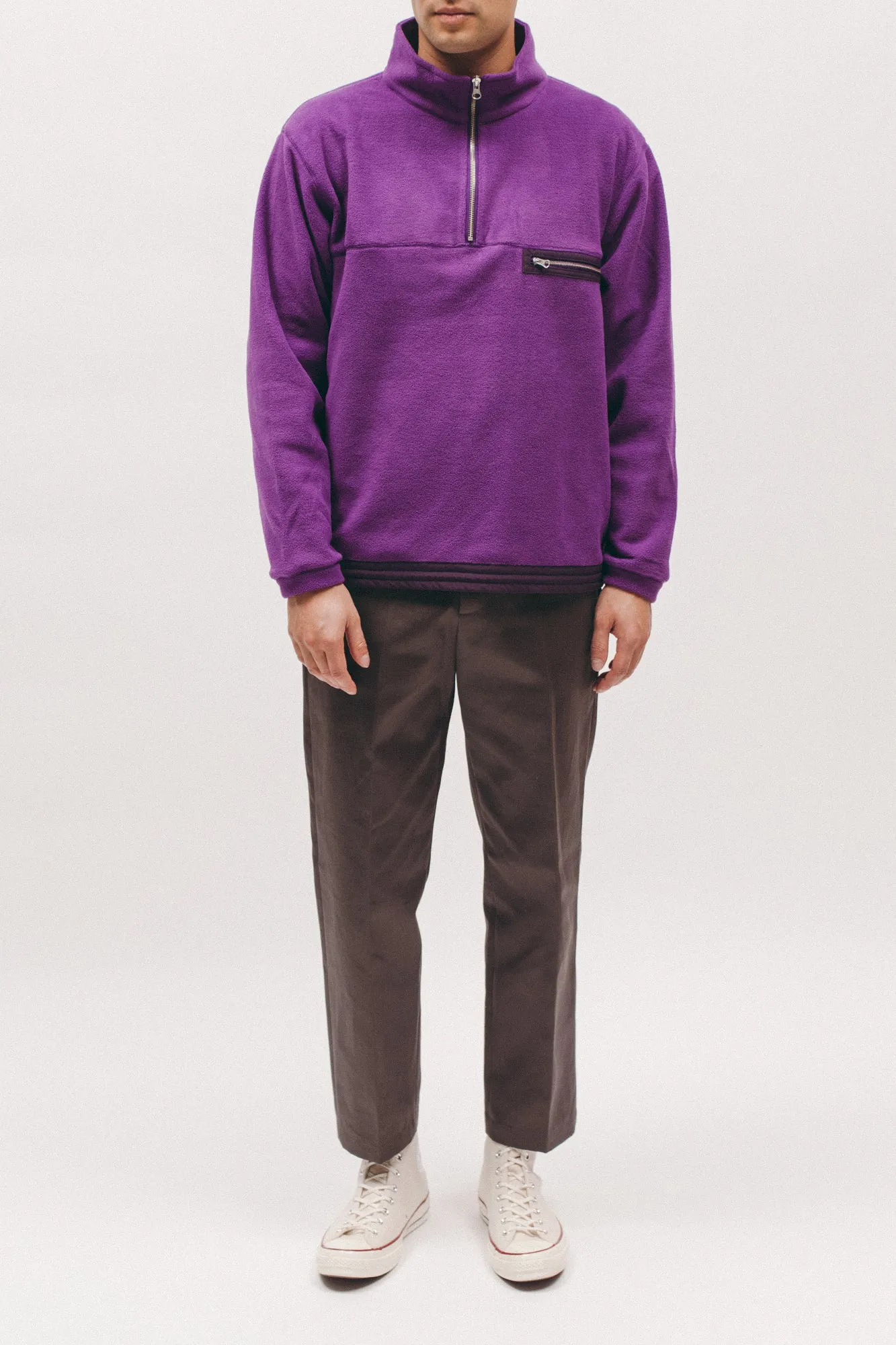 Polar Fleece Popover- Purple