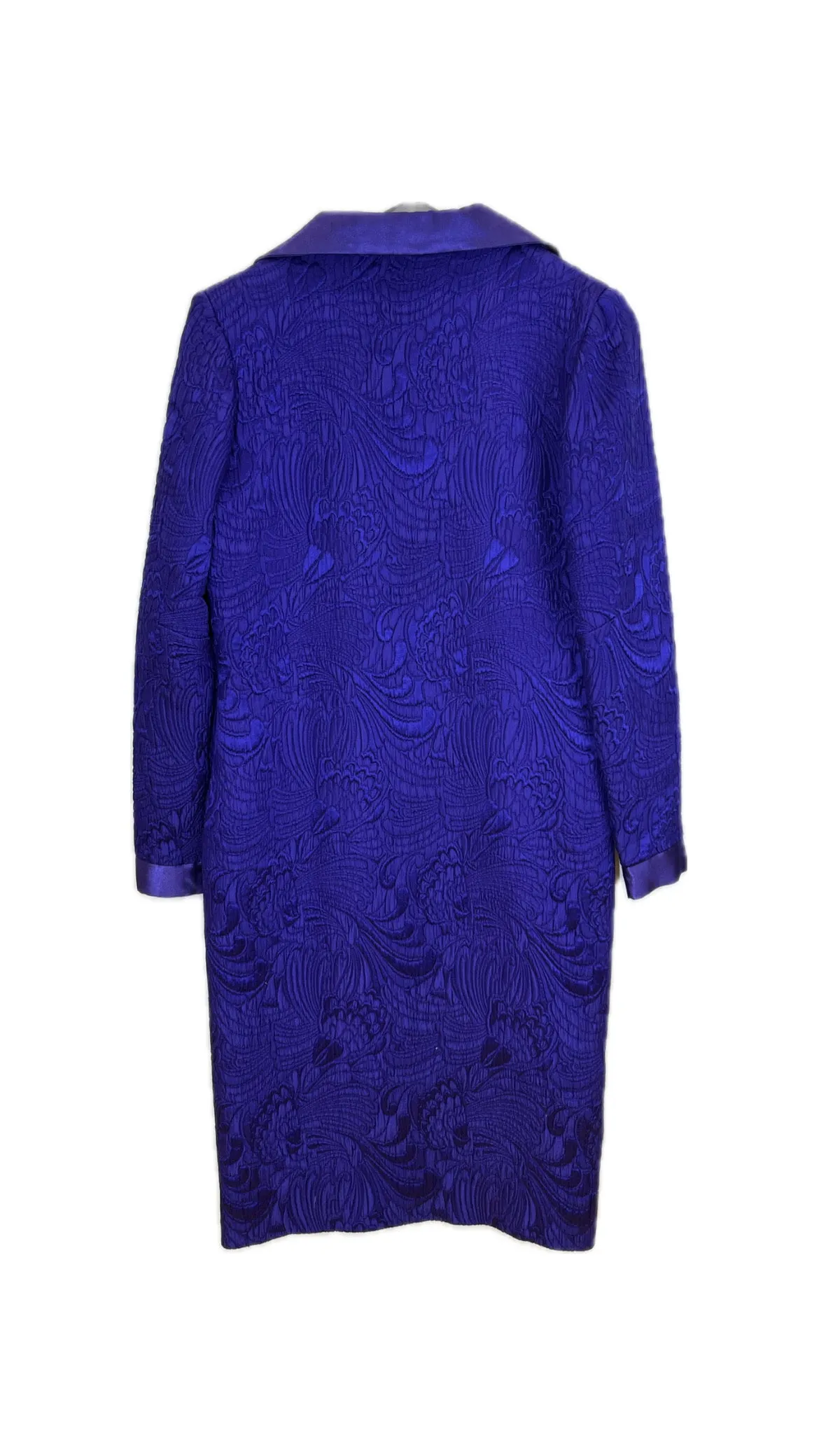 Quilted with embroidery robe dress