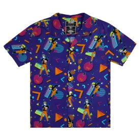 Retro Naruto Button-Down Shirt