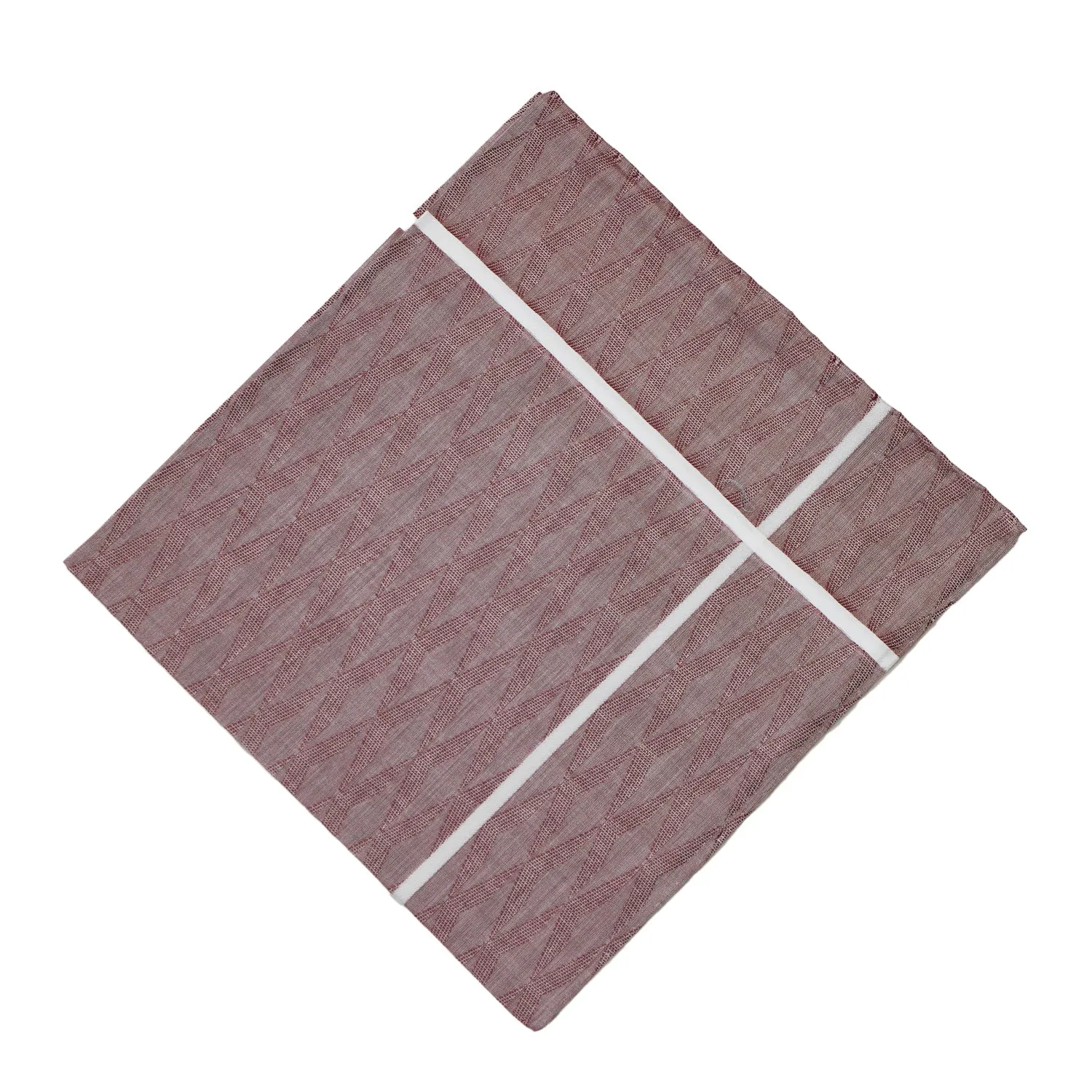 Simonnot Godard Burgundy Cotton Handkerchief