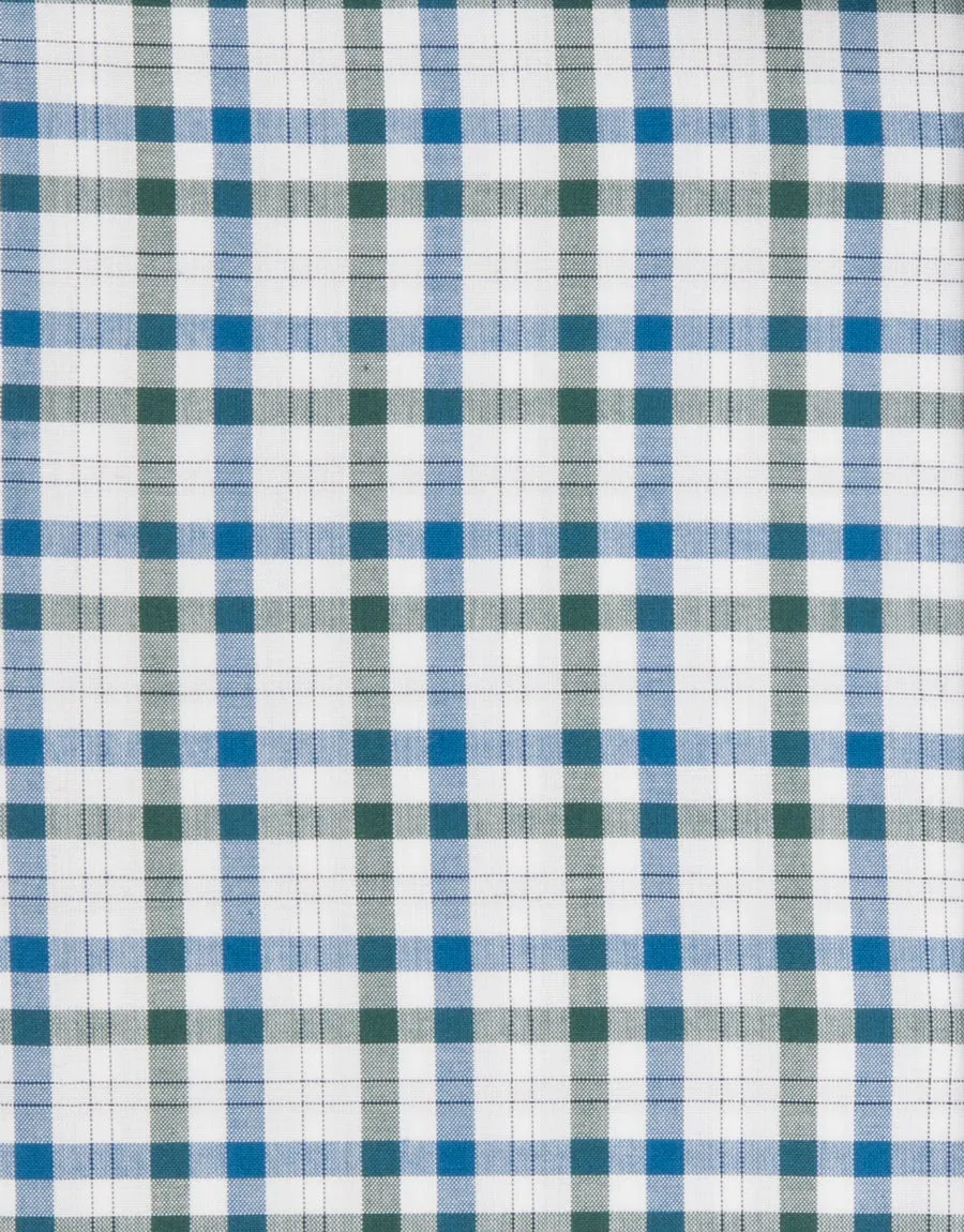 Sinatra Green & Navy Check Shirt