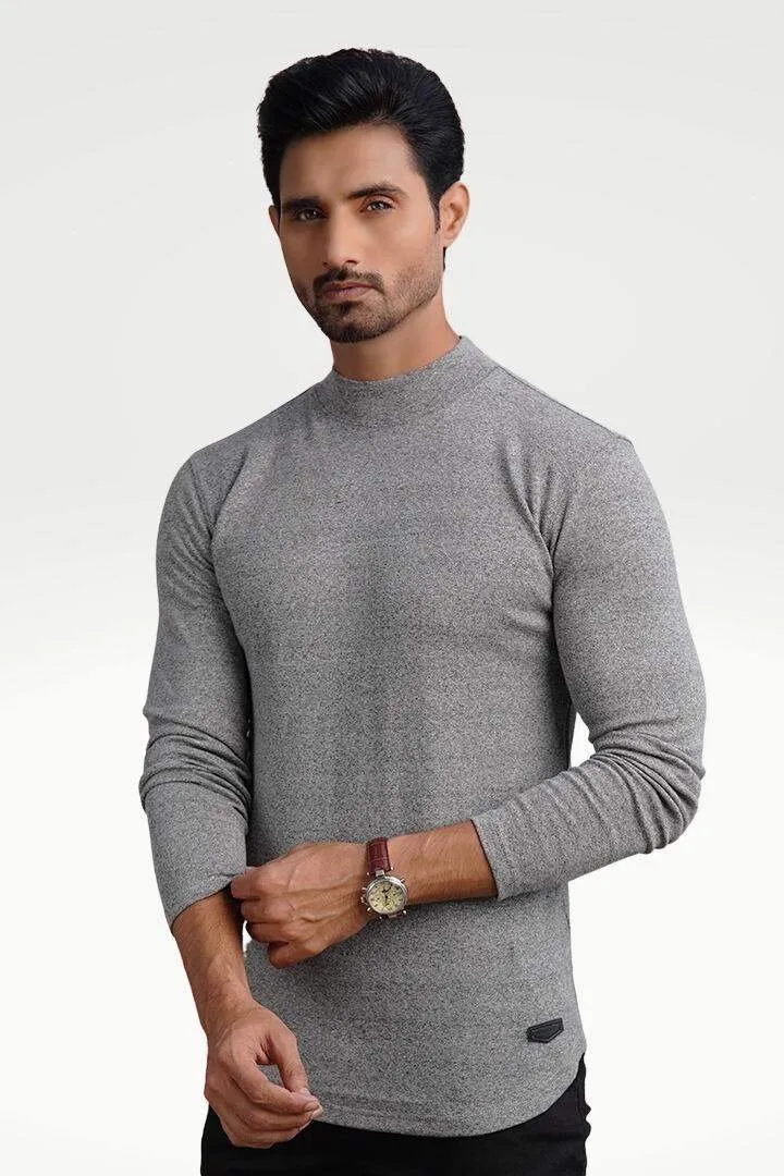 Steel Mirage Mock Neck Sweatshirt