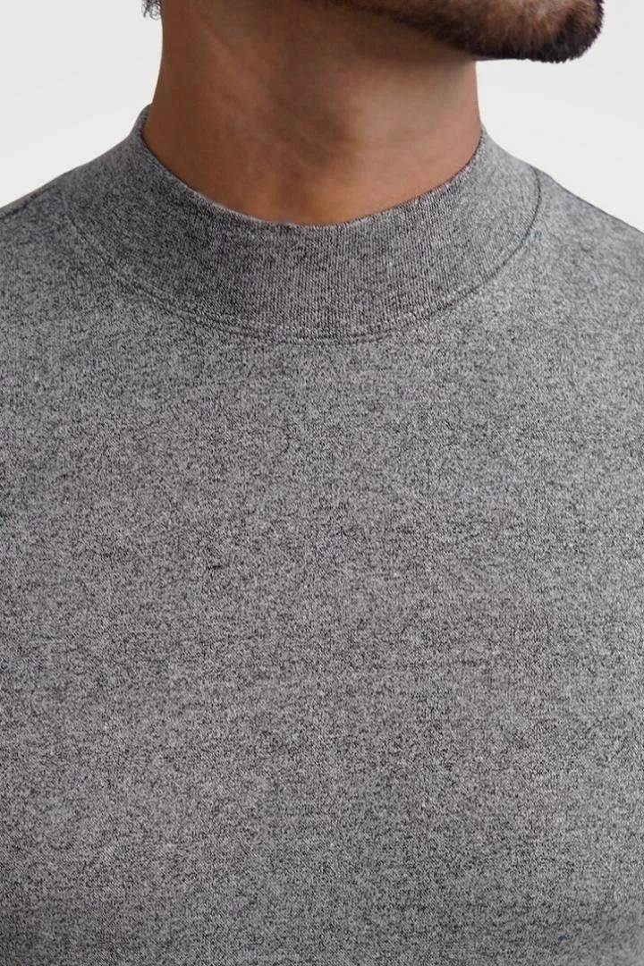 Steel Mirage Mock Neck Sweatshirt