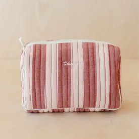 TBCo Red Stripe Cotton Wash Bag