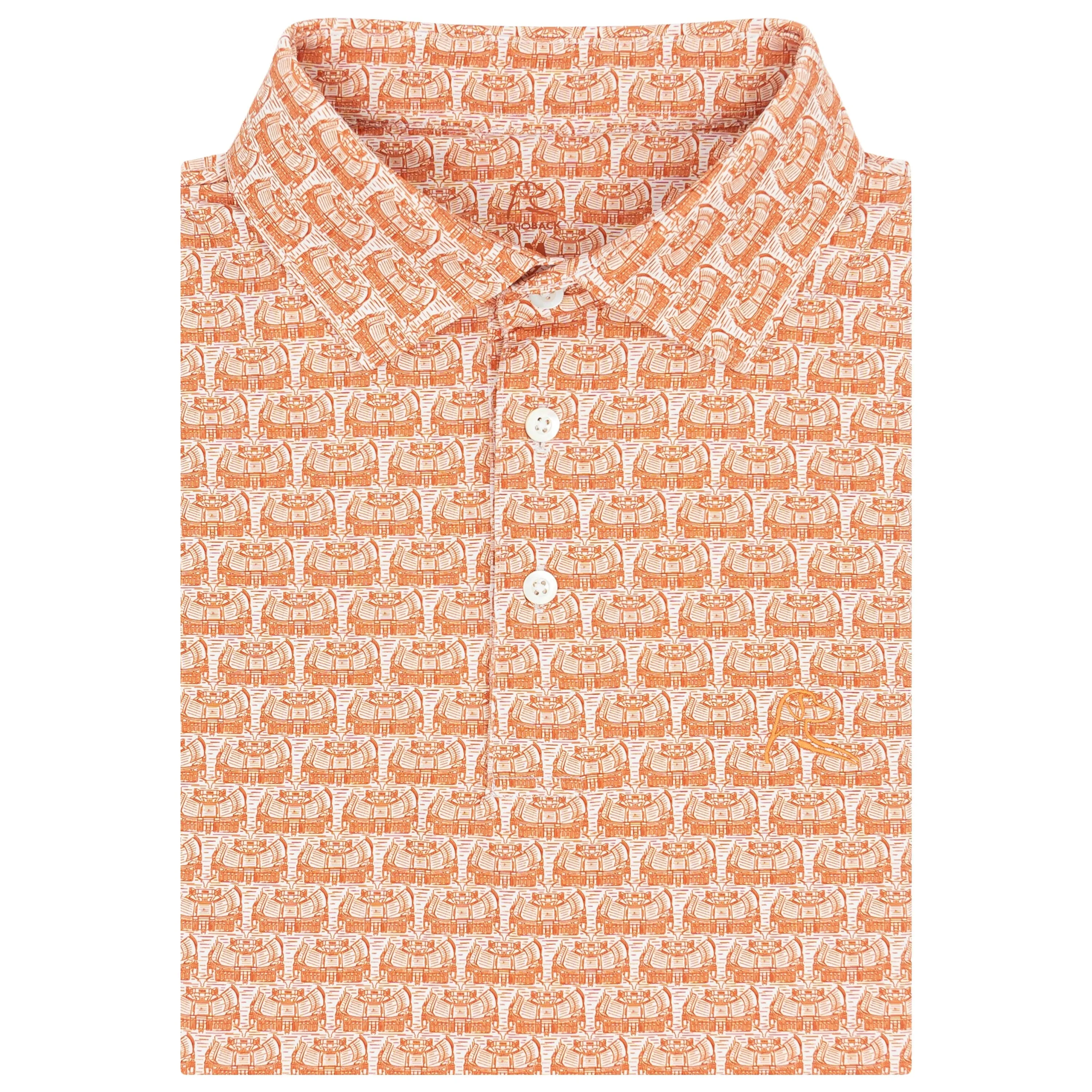 The DKR | Collegiate Polo | The DKR - White/Rust Orange