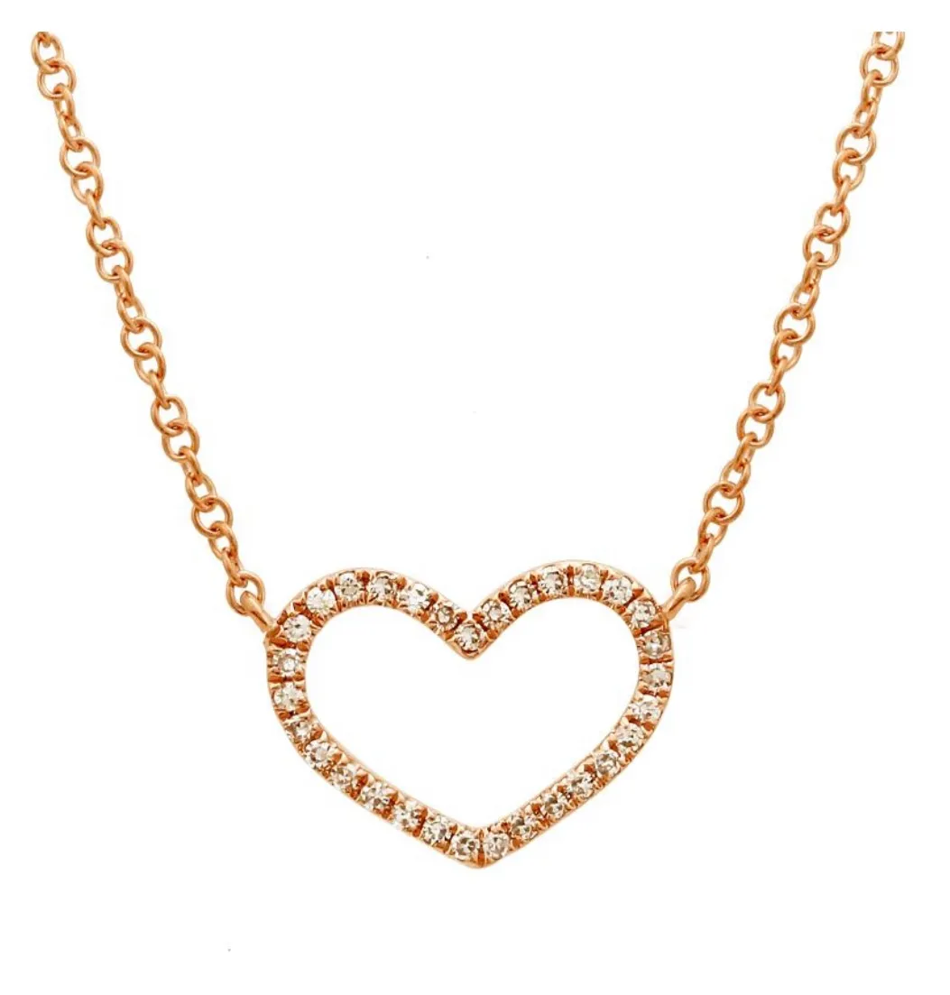 The Jill Diamond Heart Necklace