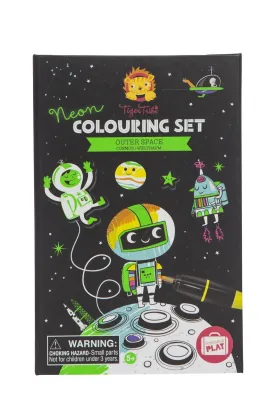 Tiger Tribe |  Neon Colouring In Set - Outer Space