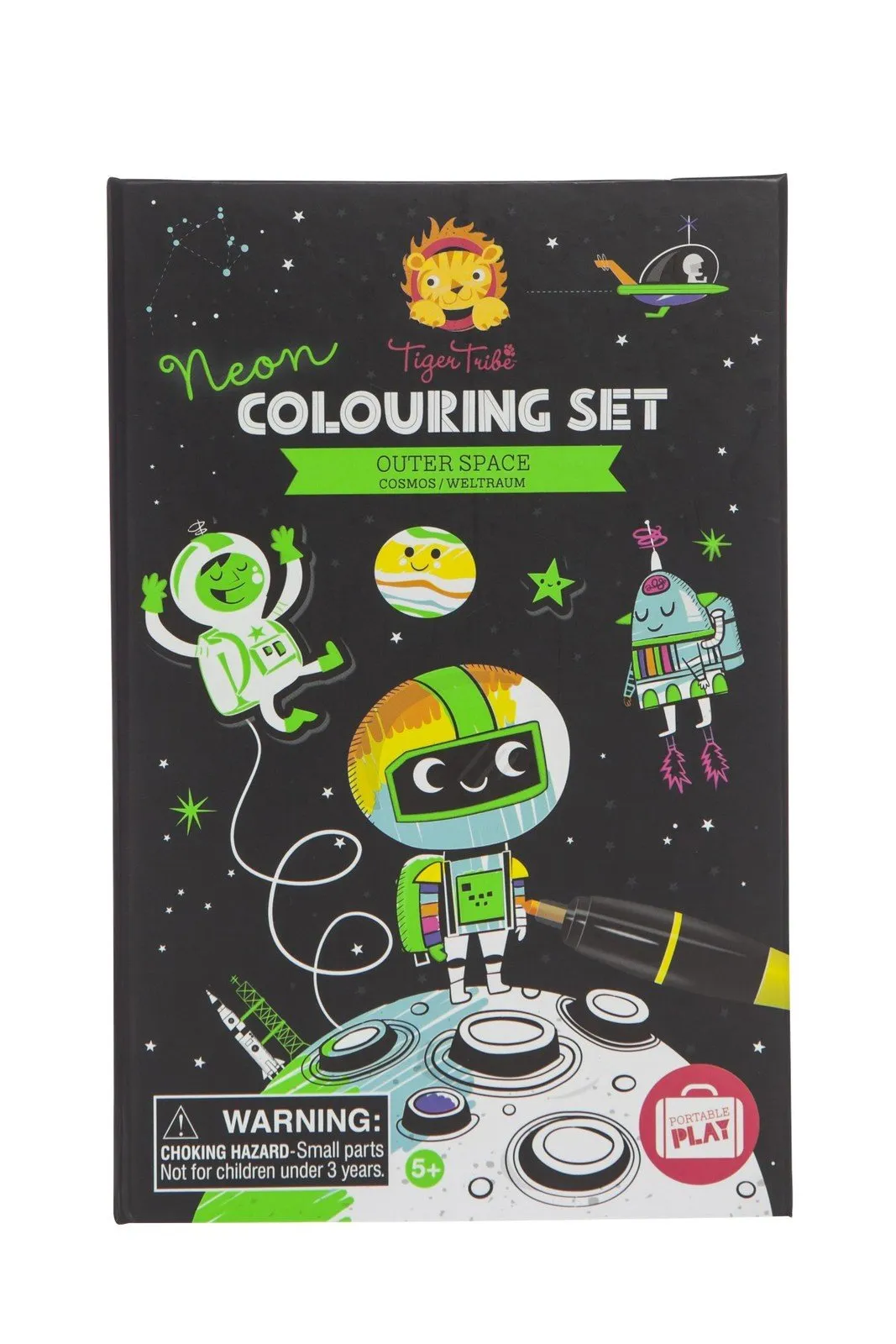 Tiger Tribe |  Neon Colouring In Set - Outer Space