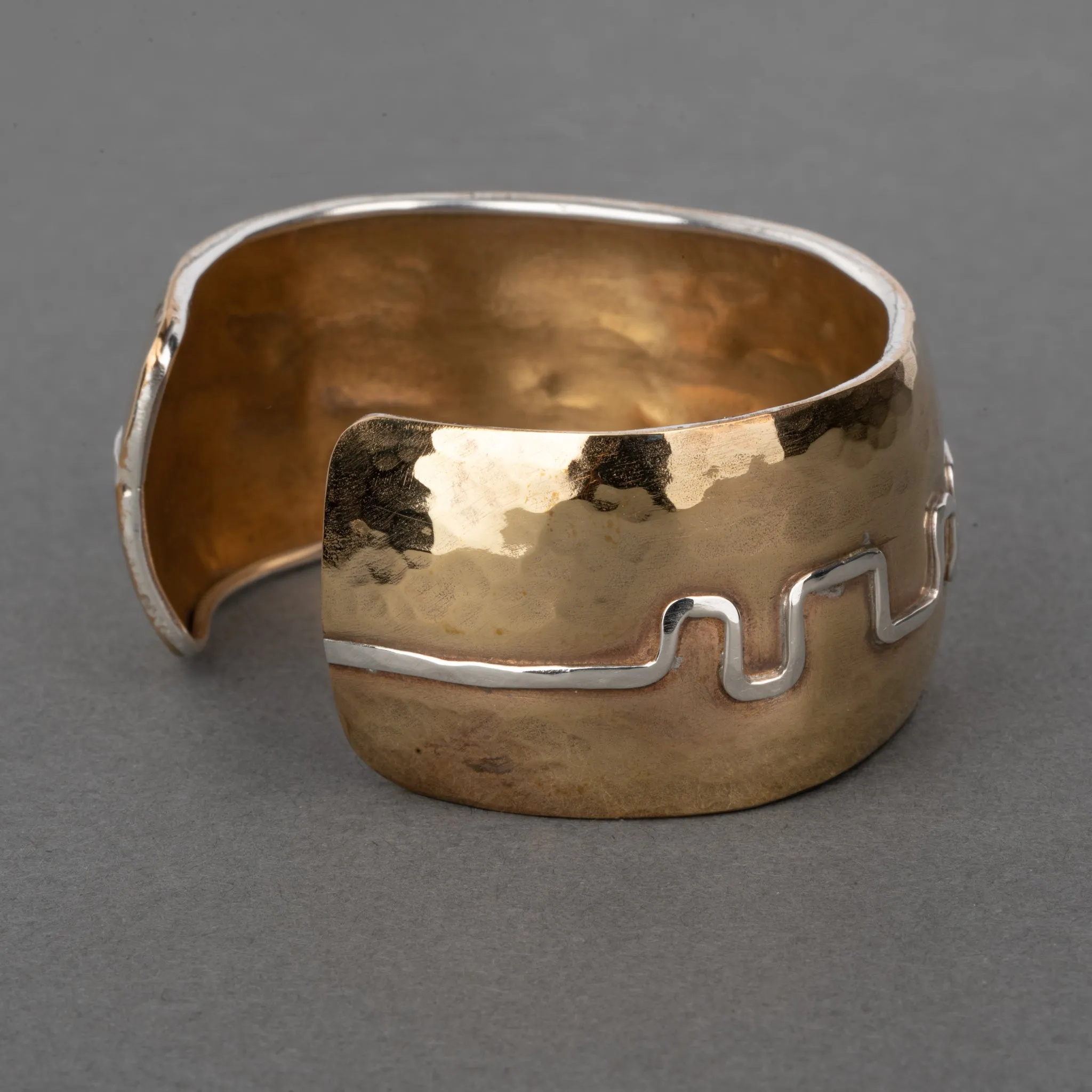 TWO STEP BRASS CUFF