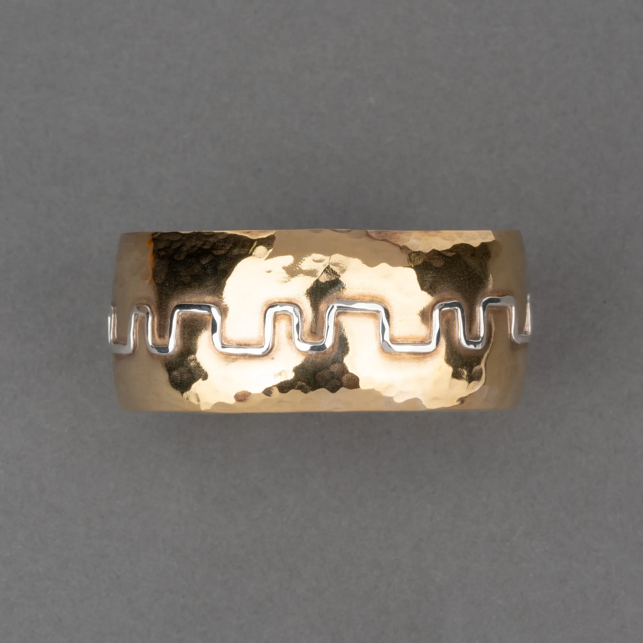 TWO STEP BRASS CUFF