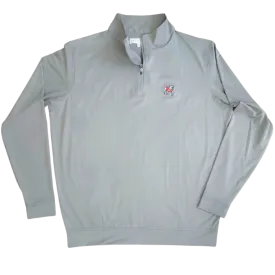 UGA 1/4 Zip Standing Dawg Performance Pullover - Ash Gray