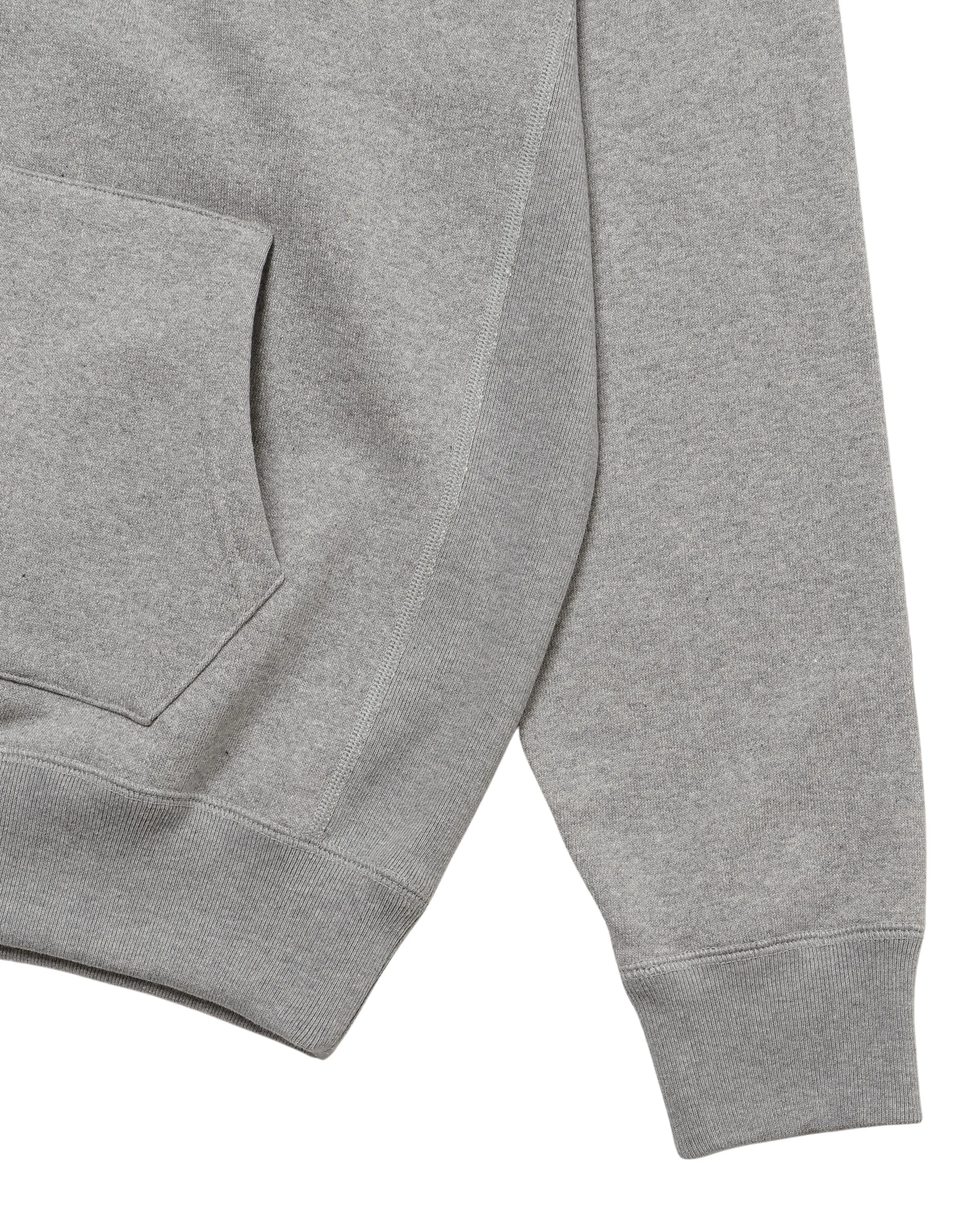 Zip Hoodie - Super Looper French Terry - Heather Grey